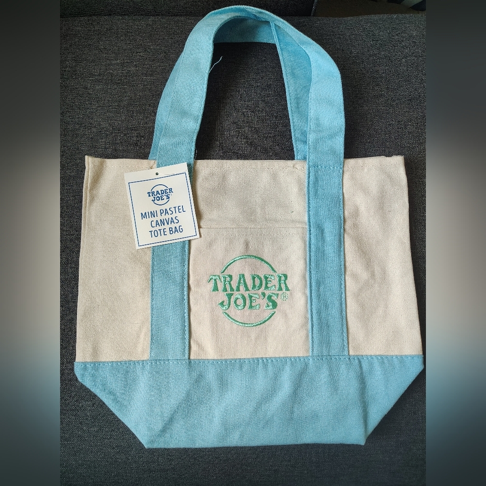 Trader Joe's Spring Pastel Mini Tote Bag